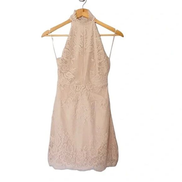 ✨ FREE PEOPLE Harper High Neck Halter Lace Dress✨ - Picture 8 of 14